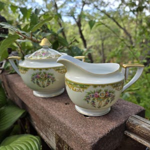 Noritake M Series Sugar Bowl & Creamer