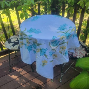 Vintage Floral Tablecloth