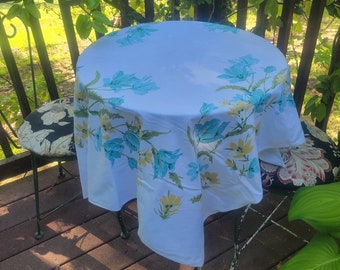 Vintage Floral Tablecloth
