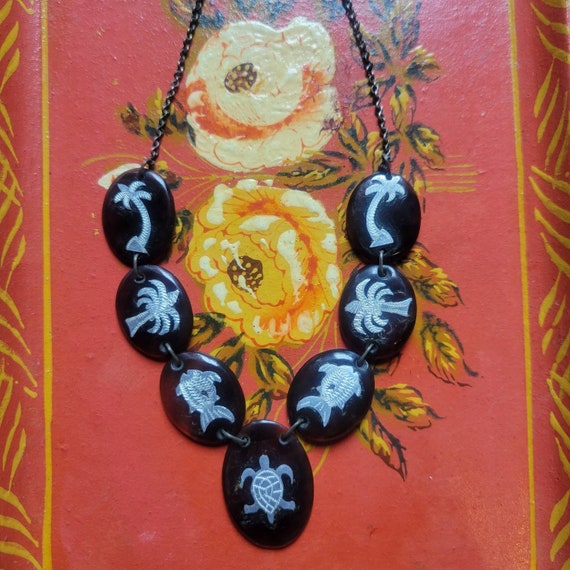 Vintage Tortoise Shell Necklace