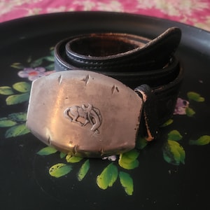 Nickle Plated Buckle & Belt