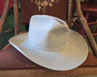 Vintage 1970's Black Resistol Las Vegas 4X Beaver Cowboy Western