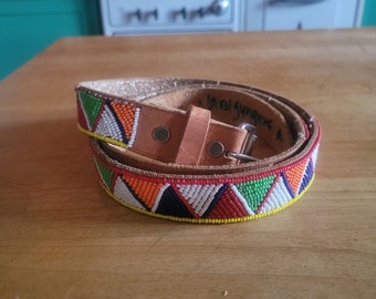 Vintage Beaded Native American Sash, 70 Inch - Etsy