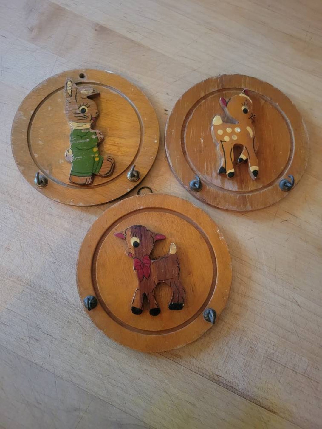 Vintage Key Holder Wall Plaques Etsy