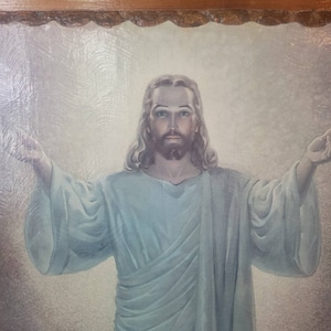 Vintage Jesus Decoupage