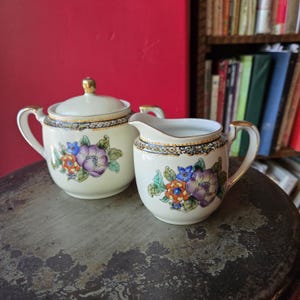 Noritake Creamer & Sugarbowl