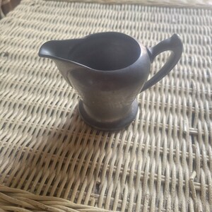 Vintage Pewter Cream Pitcher