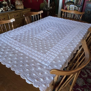 Crochet Table Coverlet
