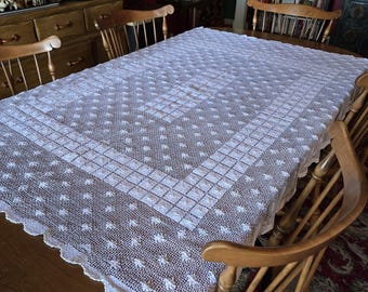 Crochet Table Coverlet
