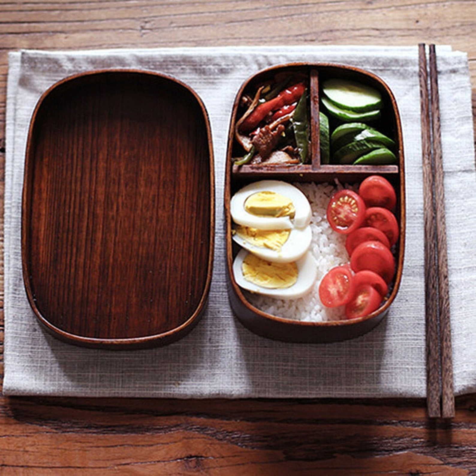 Japanese bento boxes wood lunch box handmade natural wooden | Etsy