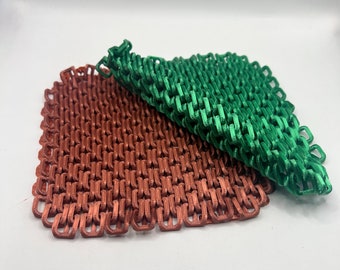 Chainmail Fidget Fabric Sensory Toy – Tactile Anxiety Relief Desk Fidget Gift for Teens Adults UK