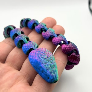Flexi Snake Fidget Toy – Sensory Desk Toy, Fidget Gift for Teens & Adults, UK Handmade