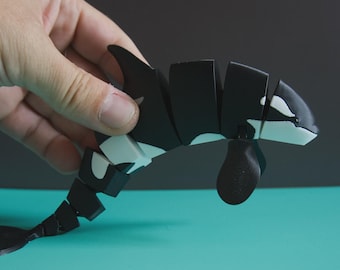 Orca Fidget Toy Articulated Flexi Sea Life Sensory Desk Toy Gift