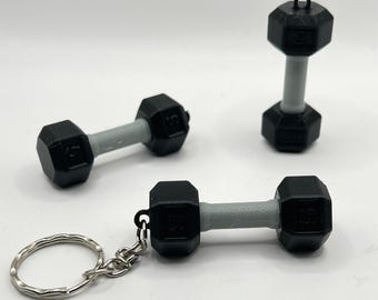 Barbell Weightlifting Keychain Gift for Gym Lovers Fitness Accessory