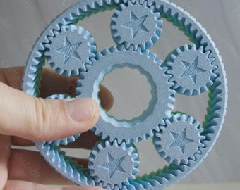 Planetary Gears Fidget Toy | Satisfying Desk Fidget | Unique Gift for Curious Minds | UK Made