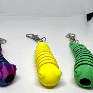 Articulated Fidget Worm Keyring / Keychain