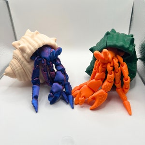 Articulated Hermit Crab with Shell - Fidget Toy, Stress Reliever , Fun
