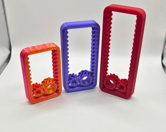 Gear Rail Fidget Toy Sensory Desk Toy, Tactile Spinner Gift for Teens Adults, UK Handmade Eco Friendly