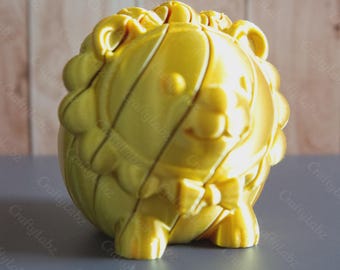 Lion Slime Kinetic Fidget Toy | Fun Desk Toy Gift for Teens & Adults | UK Handmade Eco Collectible