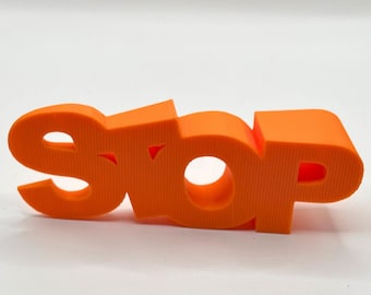 STOP Door Wedge Funny Door Stop for Home or Office Unique Housewarming Gift