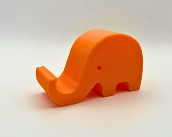 Cute Elephant Phone Stand Desk Organiser Gift Eco Friendly Mobile Holder Office Accessory