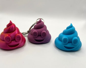 Poop Emoji Keychain