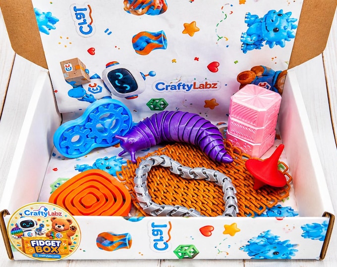 Fidget Gift Box Set 7 Toys Kids Teens Adults Sensory Fidget Fun