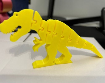 Flexi Fidget T-Rex – 3D Printed Dinosaur Fidget Toy | Stress & Anxiety Relief | ADHD Sensory Toy