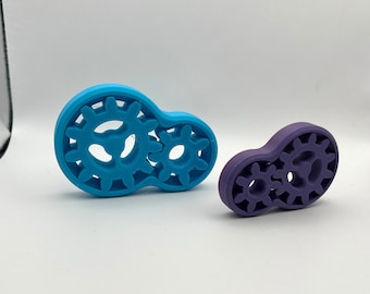 Silent Spinning Gear Fidget Toy Sensory Cog Spinner Desk Toy Gift for Teens Adults 8+ UK Made