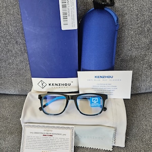 1 pr.  childs protective Eyewear. Used to protect eyes against  blue rays emitted by computers. New in box.