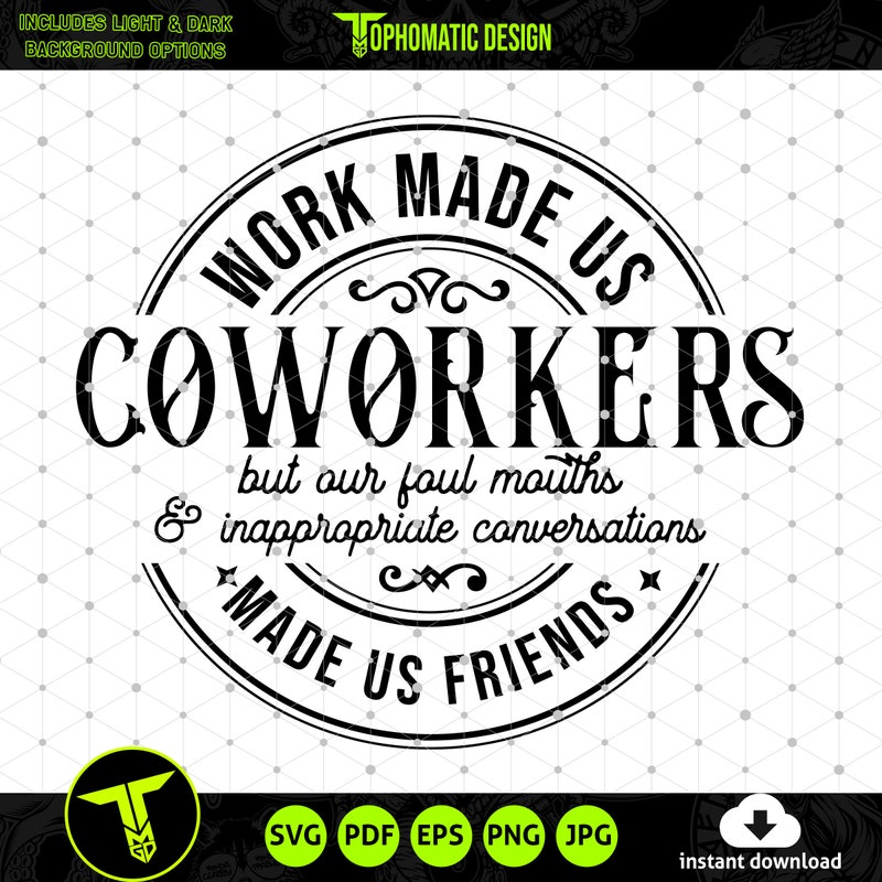 Work Made Us Coworkers Svg - Etsy