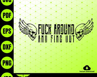 FAFO Skull SVG: Bold Statement Cut File (Digital Download