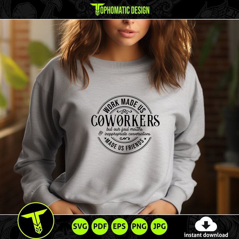 Work Made Us Coworkers SVG, Funny Coworker SVG, Work Husband, Work Wife ...