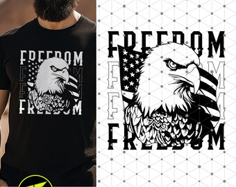 Freedom Eagle SVG, Voting SVG, 4th of July SVG, Veterans Day svg, American Patriotic svg
