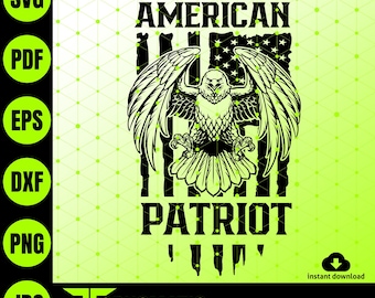 Patriot Eagle SVG, Druga poprawka SVG, Patriotyczny PNG, Dumny amerykański projekt