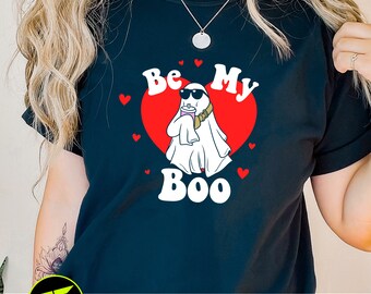 Be My Boo SVG, Funny Valentines SVG, Boujee Valentines Day Ghost Stanley Tumbler svg, DTF Shirt Sticker Idea