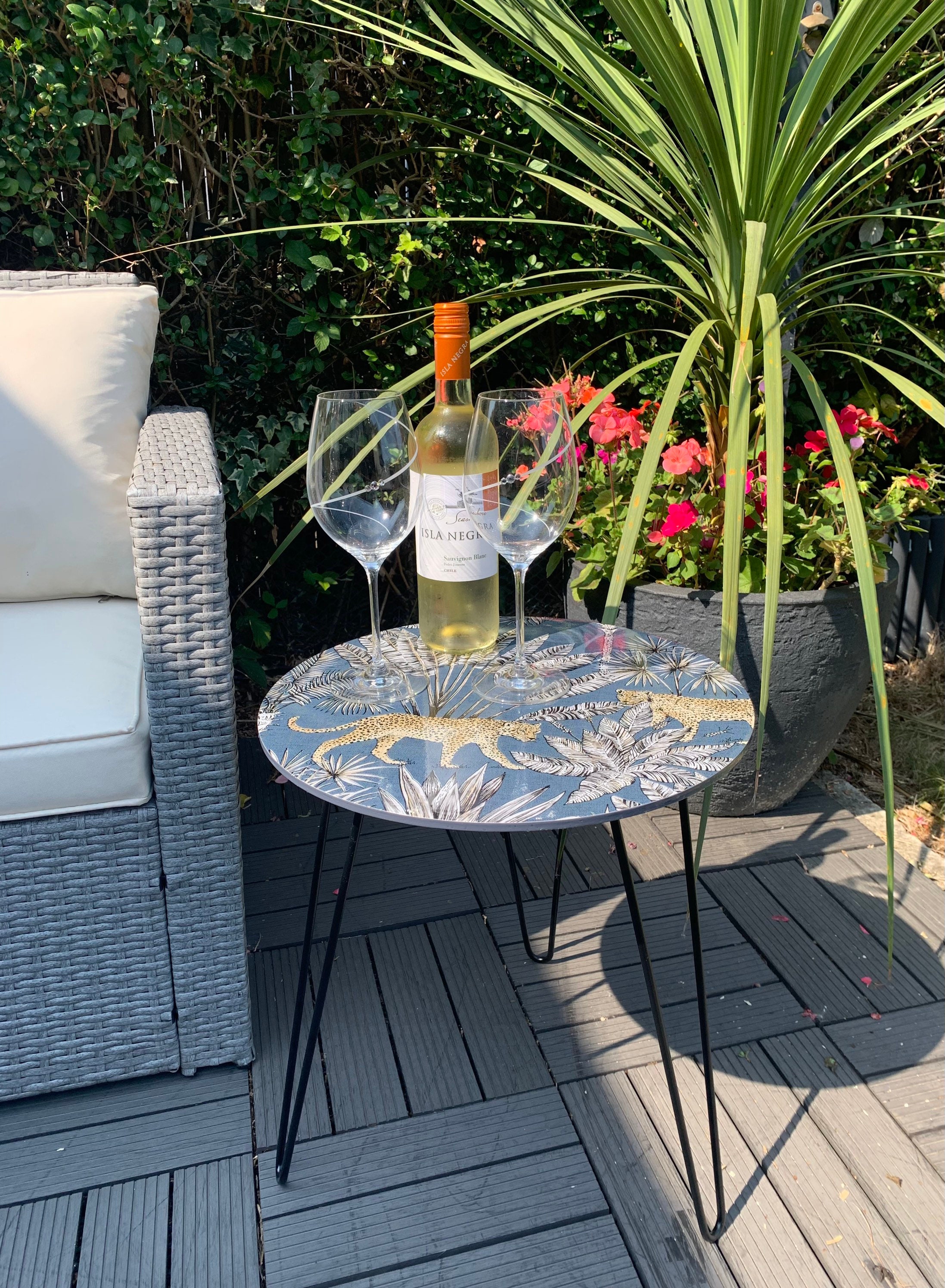 Outdoor Coffee Table Metal Etsy UK