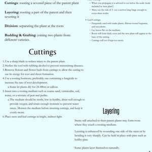 Plant propagation Info