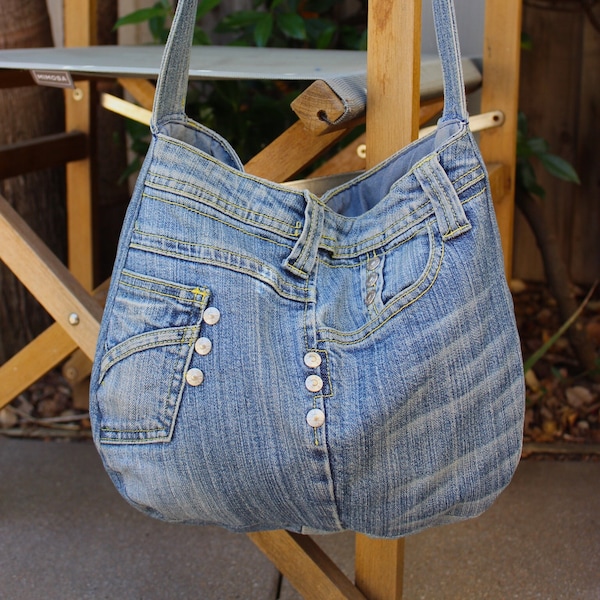 Upcycled Jeans Umhängetasche