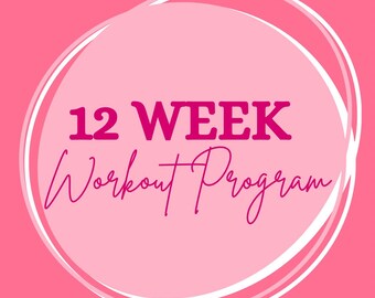 12 Week Total Body Transformation Workout Program - Pink