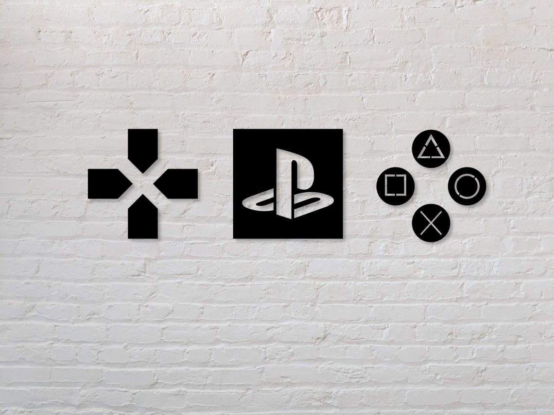 Playstation Wall Art Playstation Hanginggaming Room Etsy UK