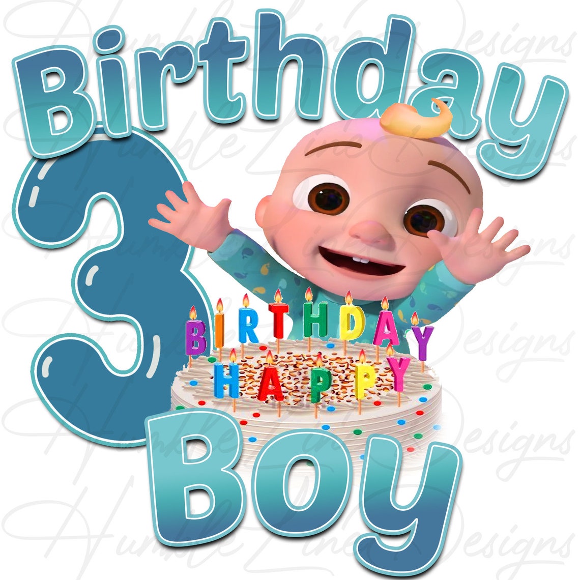 Cocomelon birthday boy 3 3rd Birthday cocomelon birthday boy | Etsy