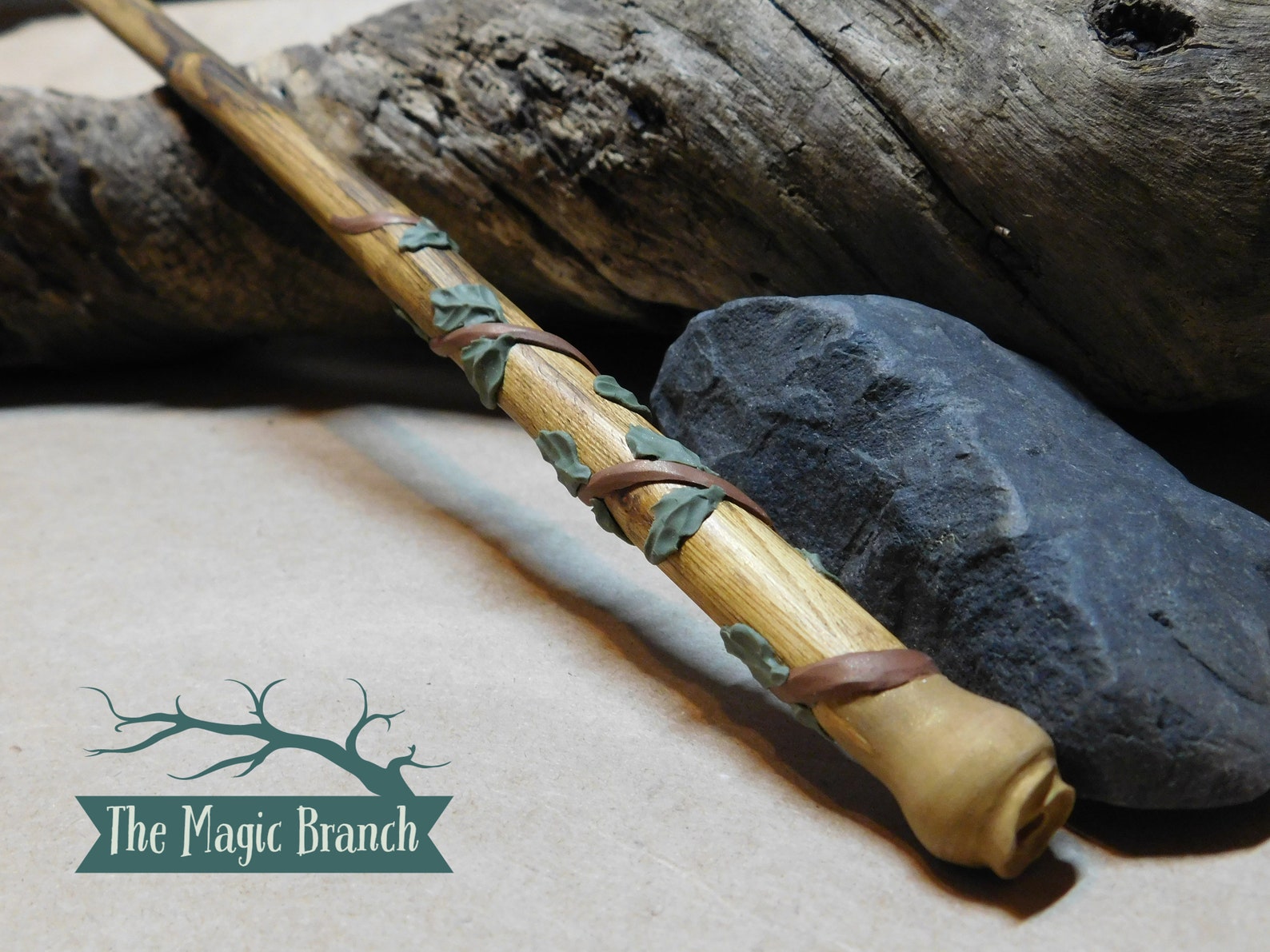 Vortex Spiral Vine Wand Wood Magick Wand Magic Forest Etsy