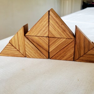 Handmade Toy Wooden Building Blocks - Set of 10