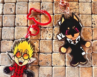 Desert Dwellers Furry Epoxy Keychains