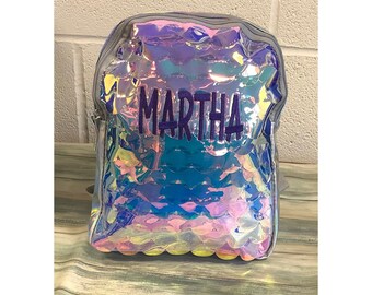 custom sequin backpack