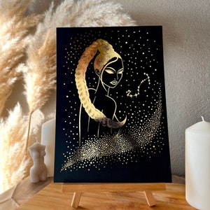 Scorpio Zodiac star sign - Foil Print | Wall Art | Home Decor | Gift | Astrology Print | Zodiac Foil Print | Foil Wall Art | Horoscope
