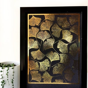 Ginkgo Biloba ~ Foil Print | Wall Art | Gift | Home Decor