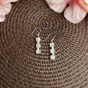 925 Sterling Silver Moonstone Earrings