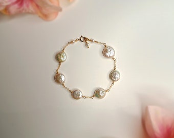 Set Di 4 Braccialetti Impilabili Placcati Oro 14K: Con Perline, Cristallo E Catena, Regolabili, Ipoallergenici, In Confezione Regalo